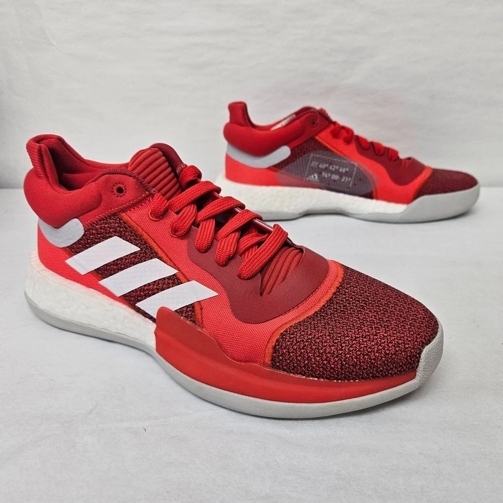 Adidas Marquee Boost Low Basketball Shoes F36305 Red White Men's Size‎ 8